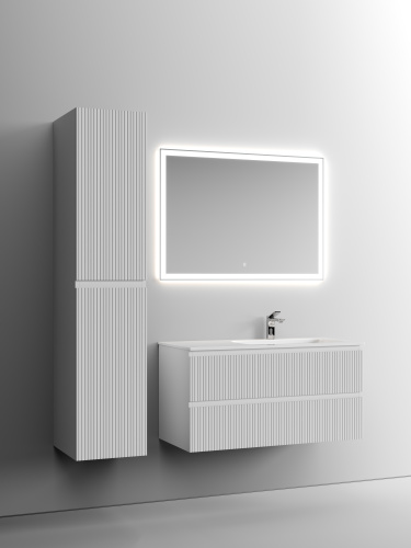 Тумба под раковину Sancos SNOB T SNT100RW 100х45х50 подвесная цвет белый - фото 3